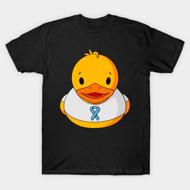 Prostate Cancer Awareness Rubber Duck T-Shirt by Alisha Ober Designs